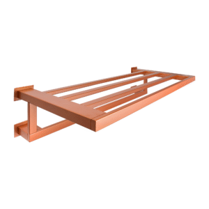Toalheiro Rack 50 cm Inox Rose Gold - Kromus RT0308-50R