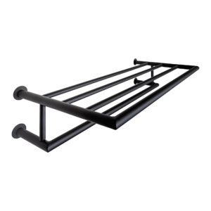 Toalheiro Rack 50 Cm Inox Preto Fosco - Kromus ME0210-50B