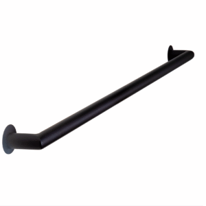 Toalheiro 100 Cm Inox Preto Fosco - Kromus ME0207-100B