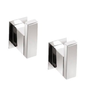 Kit 2 Cabides Simples Inox - Kromus RT0301