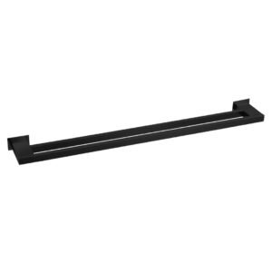 Toalheiro Duplo 100 Cm Inox Preto Fosco - Kromus Rt0310-100b