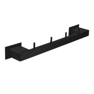 Cabideiro C4 Inox Preto Fosco - Kromus Rt0312b