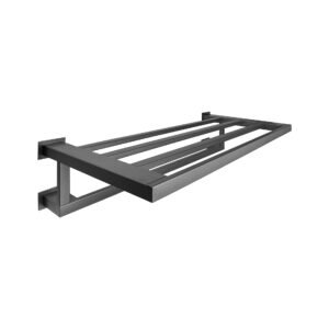 Toalheiro Rack 50 cm Inox Grafite - Kromus RT0308-50G