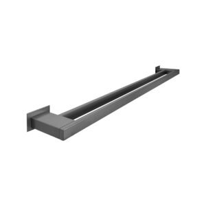 Toalheiro Duplo 60 cm Inox Grafite - Kromus RT0309G