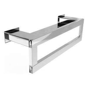 Prateleira com Toalheiro 40 Cm Inox - Kromus RT0331-40
