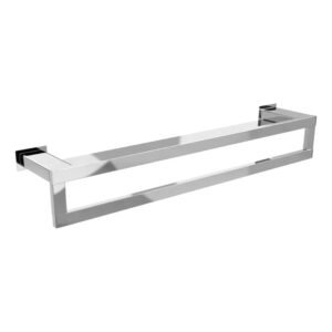 Prateleira com Toalheiro 50 Cm Inox - Kromus RT0331-50