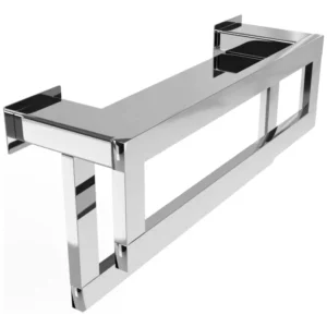Prateleira com Toalheiro Duplo 30 Cm Inox - Kromus RT0332-30