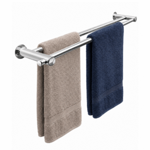 Toalheiro Duplo 80 Cm Inox - Kromus Rd0112-80