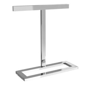 Suporte Porta Toalha de Bancada Duplo Inox Banheiro Kromus