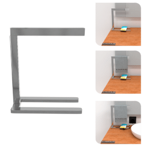 Suporte Porta Toalha de Bancada Inox Banheiro Lavabo Kromus