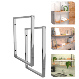 Suporte Simples Inox para Prateleira Estilo Industrial 20cm - 2SPQ-20