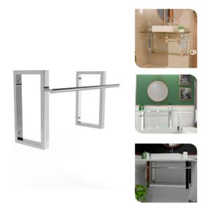 Suporte com Toalheiro 70cm Inox Dubai para Bancada de Banheiro - SUPDUB